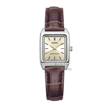 Casio Watch women Luxury Brand Analog Leather Square