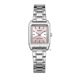 Casio Watch women Luxury Brand Analog Leather Square