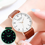 Women Watch Magnetic Rose Gold Starry Sky Watch Luminous  Waterproof