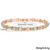 8 Color Cubic Zircon Bracelets For Women
